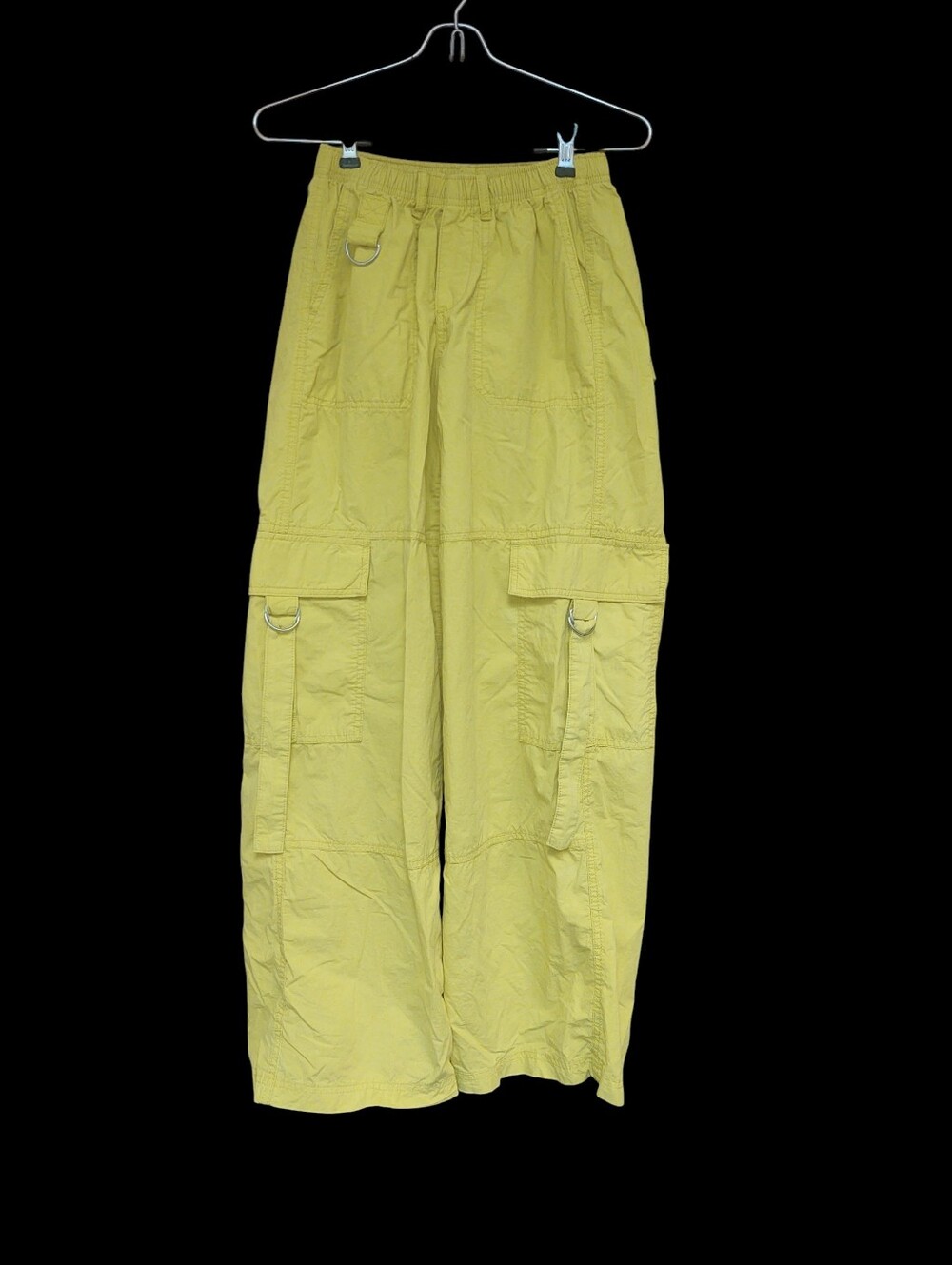 NWT Wild Fable Cargo Pants in Bright Yellow with Utility Rings Size XXS